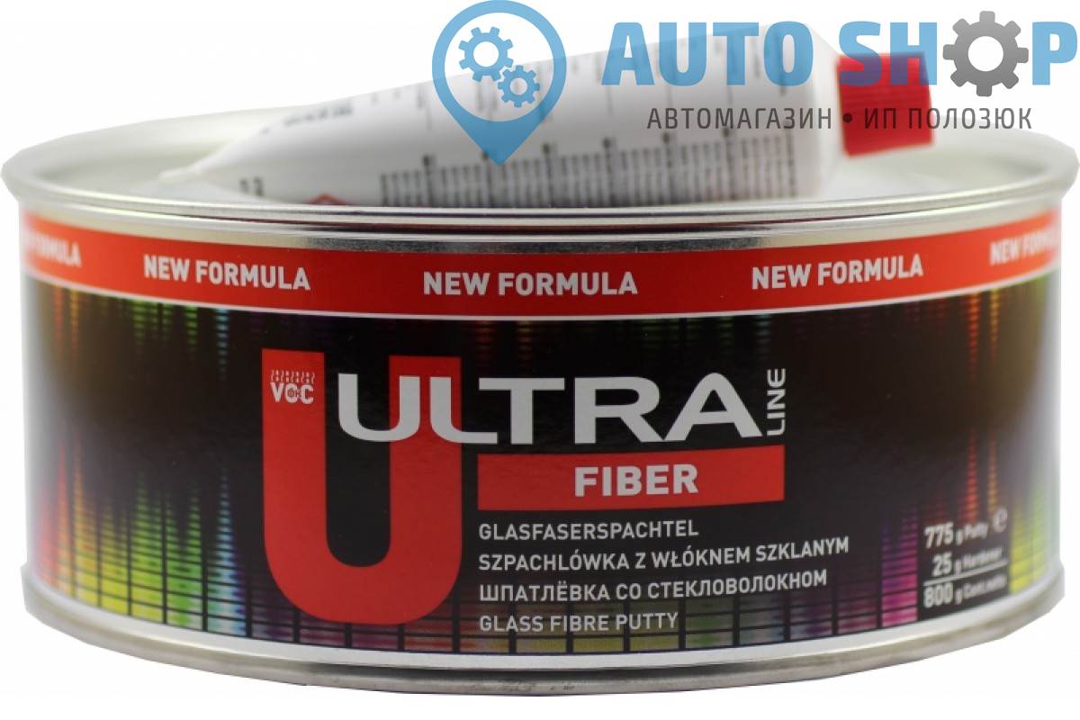 NOVOL Шпатлевка со стекловолокном   ULTRA FIBER    0,8
